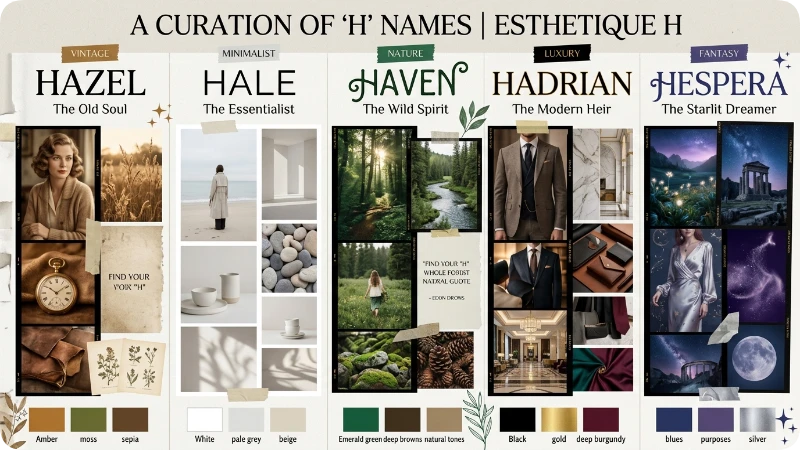 Aesthetic H Names by Style