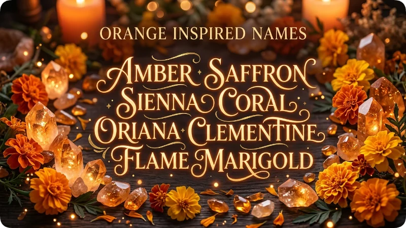 Beautiful Orange Names and Their Meanings