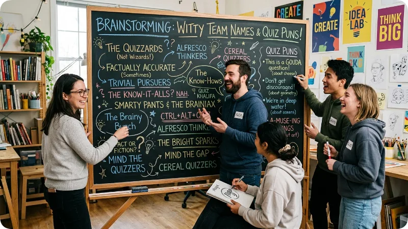 Clever Trivia Names With Wordplay
