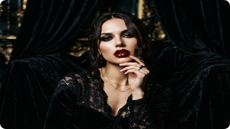 Dark Feminine Red Lip Gloss Names