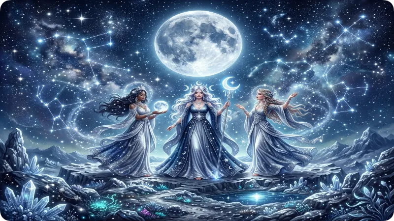 Moon, Celestial & Cosmic Goddess Names