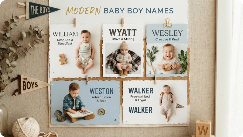 Most Popular W Boy Names
