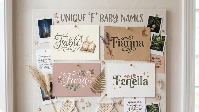 Rare and Unique F Girl Names