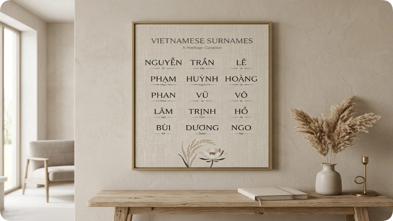 Vietnamese Last Names and Family Names