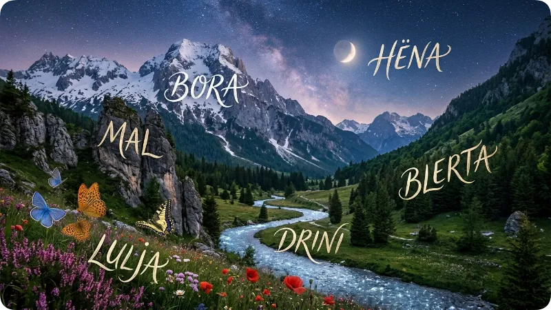 Albanian Names Inspired by Nature