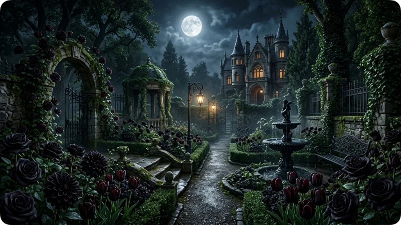 Black Flower Names With Gothic Aesthetic