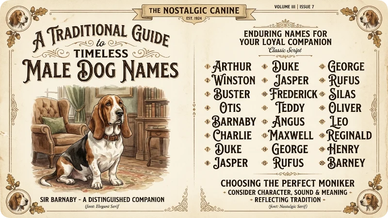 Classic Boy Dog Names With Meanings
