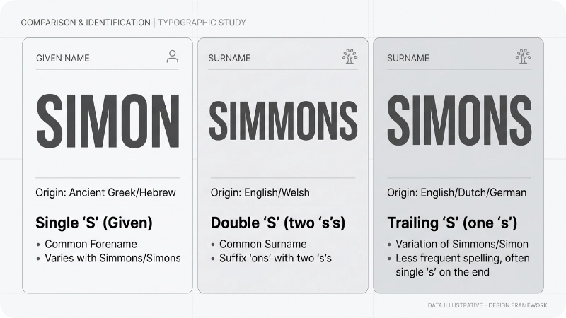 Classic & Widely Used Simon Surnames