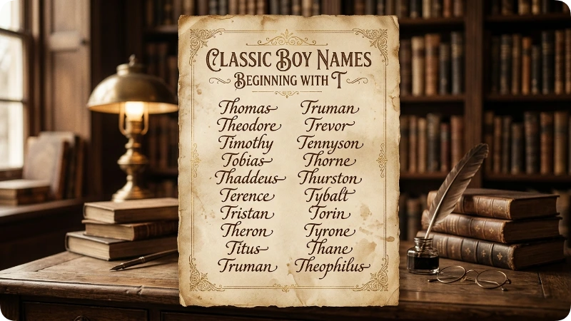 Classic & Timeless T Names
