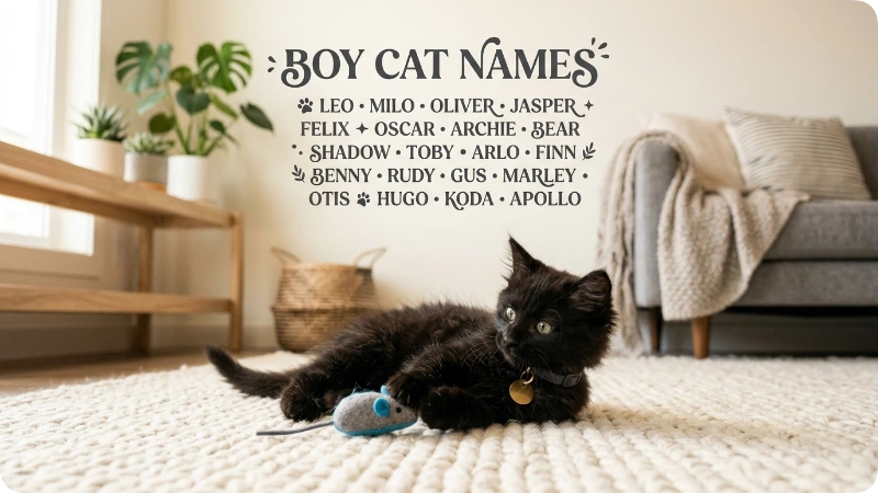 Cute Male Black Cat Names