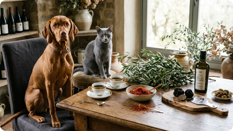 Elegant Food Names for Stylish Pets