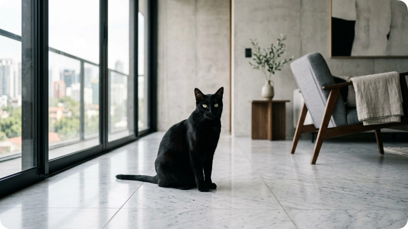 Elegant & Minimalist Black Cat Names