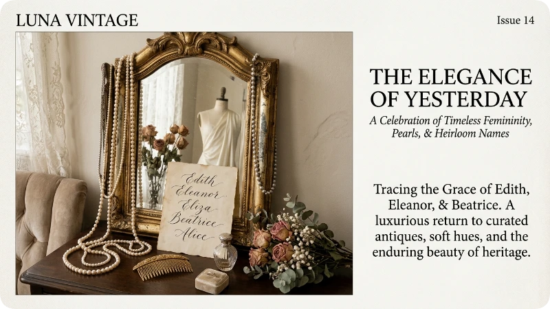 Elegant Old Fashioned Girl Names