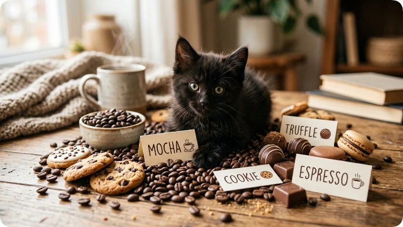 Food Inspired Black Cat Names