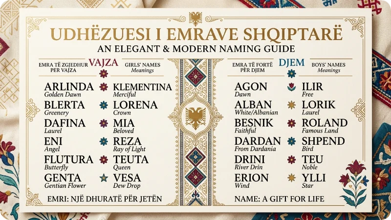 Most Beautiful Albanian Names