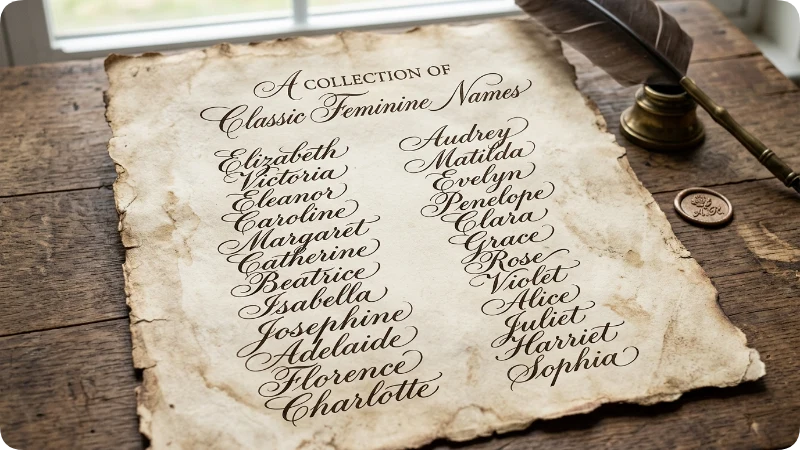 Most Elegant Vintage Girl Names