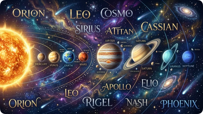 Planet and Solar System Inspired Names