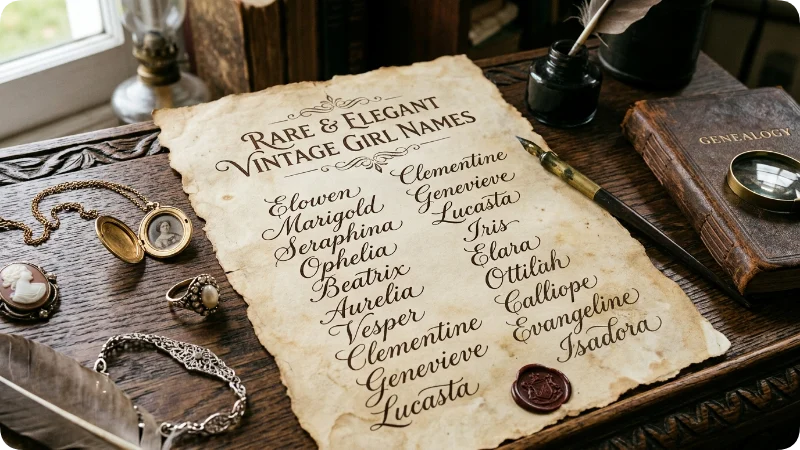 Rare Old Fashioned Girl Names