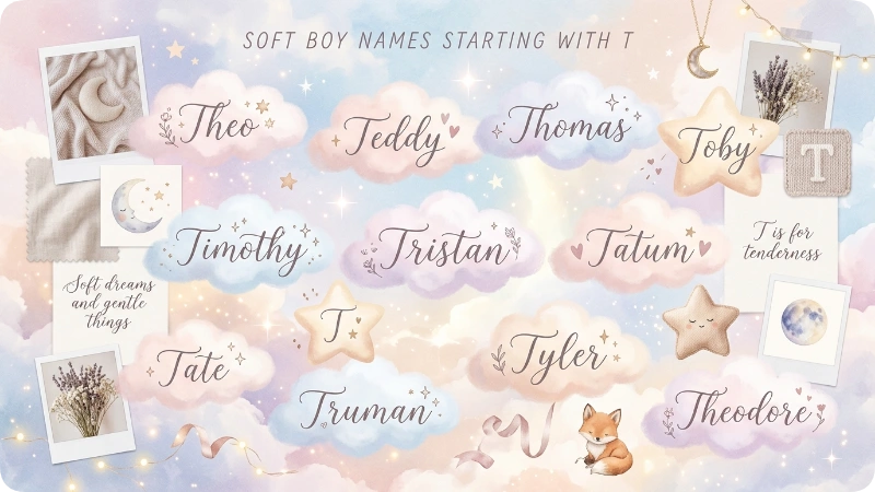 Soft, Aesthetic & Gentle T Names