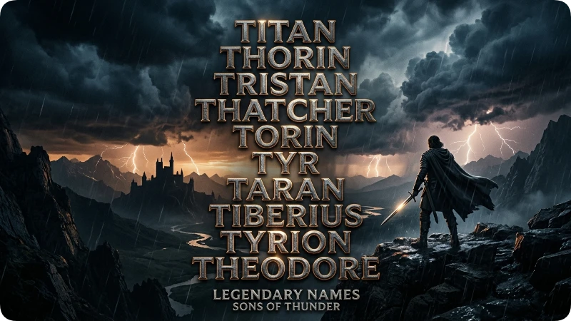 Strong, Bold & Masculine T Names