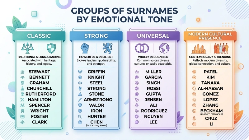 Surnames by Emotional & Cultural Vibe