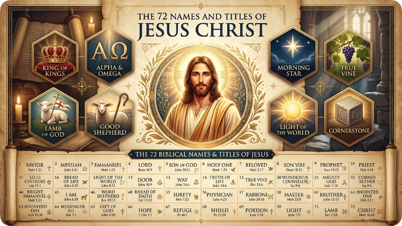72 Names and Titles of Jesus