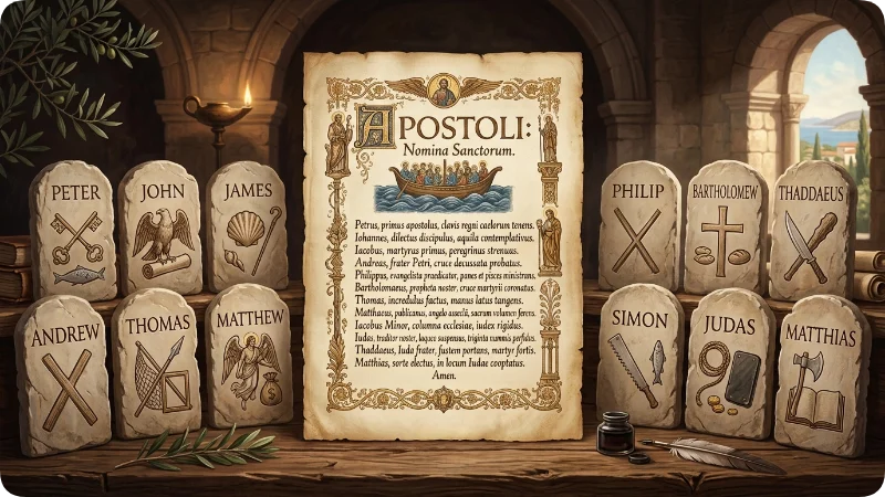 Apostle Names at a Glance