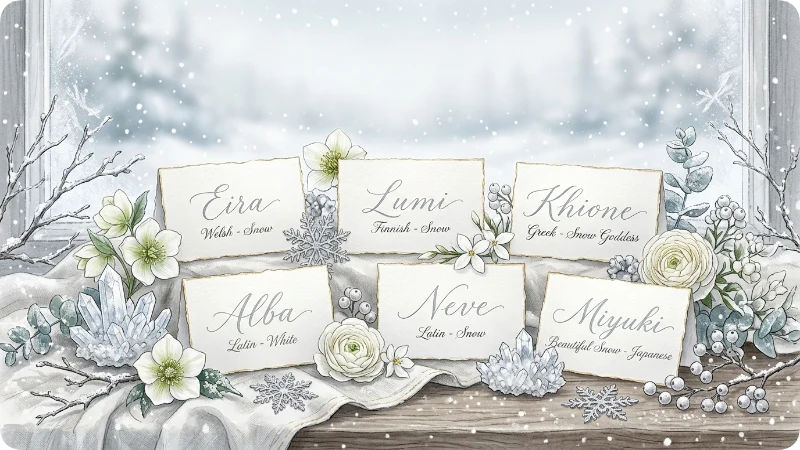 Beautiful Girl Names That Mean Snow or Cold