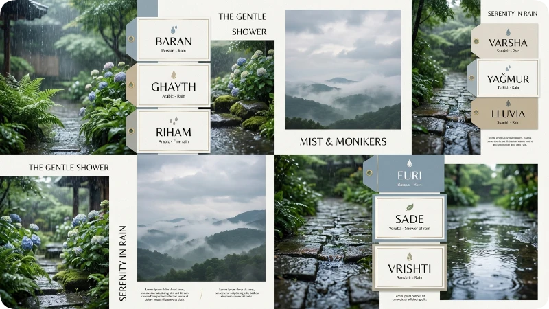 Beautiful Names That Literally Mean Rain