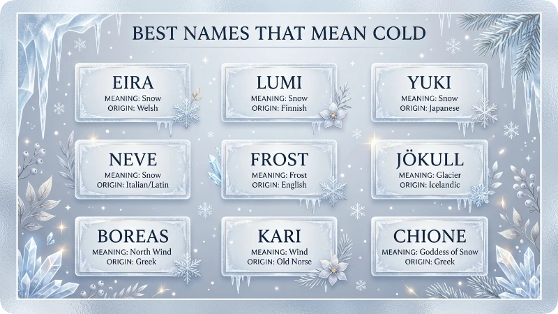 Best Names That Mean Cold