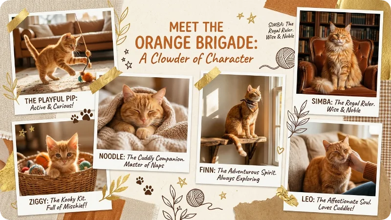50 Best Orange Cat Names