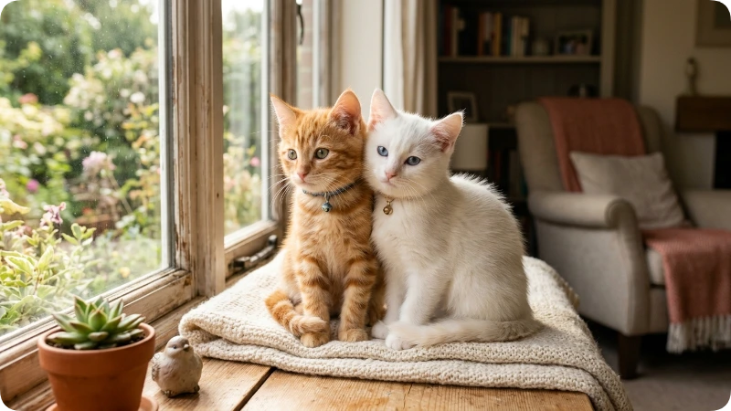 Best Twin Cat Names for Two Cats