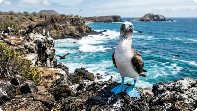 Blue footed Booby