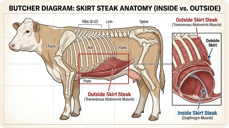 Diaphragm Steak (Butcher Terminology)