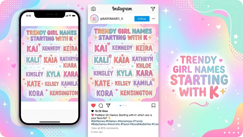 Cute & Modern K Girl Names