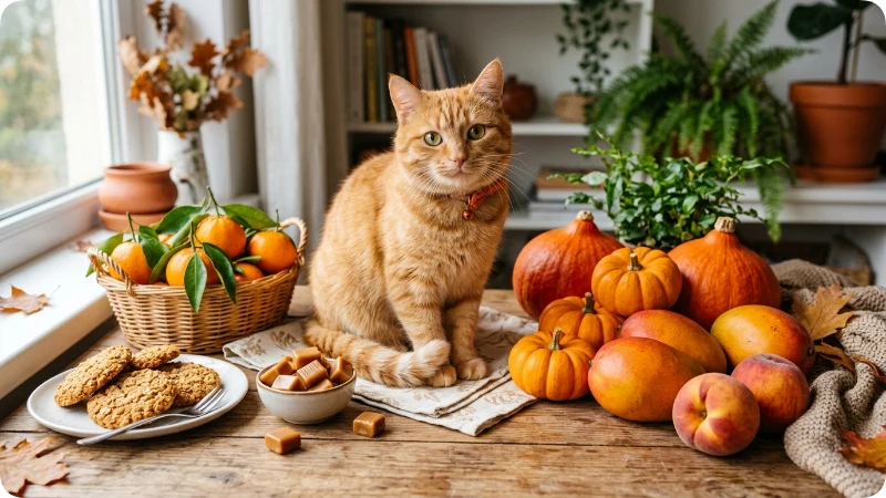 Food Inspired Orange Cat Names