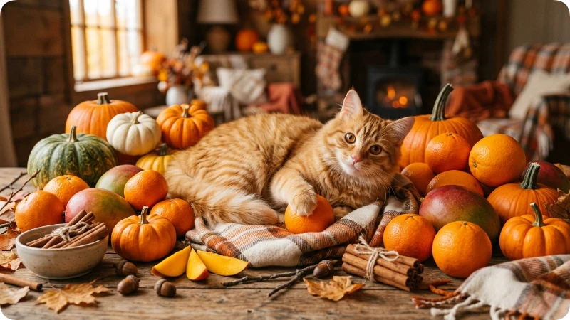 Food Inspired Orange Cat Names