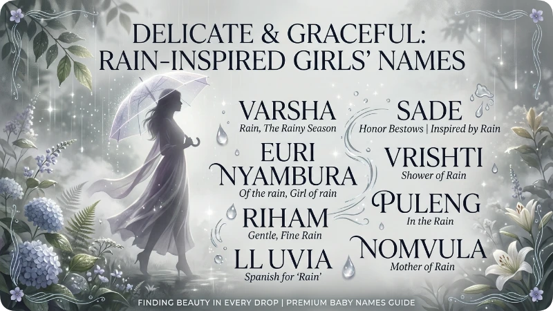 Girl Names That Mean Rain