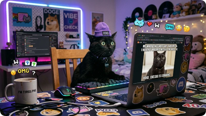 Internet Meme & Gen Z Black Cat Names