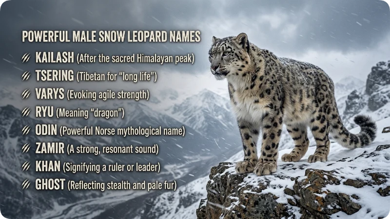 Male Snow Leopard Names