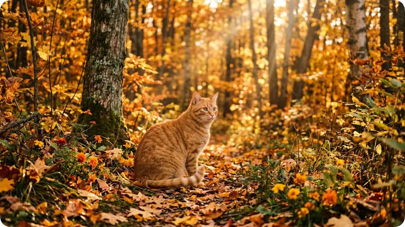 Nature Inspired Orange Cat Names