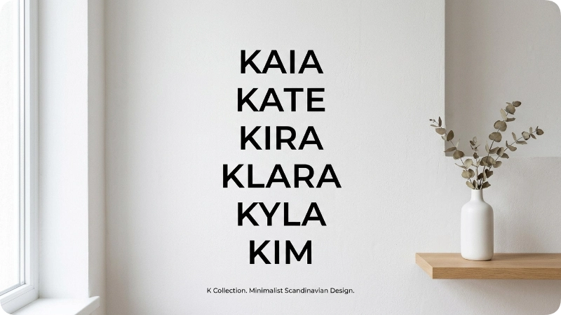 Short & Minimalist K Girl Names