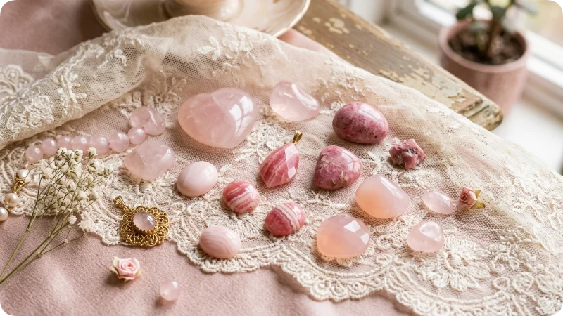 Soft and Romantic Pink Gemstones