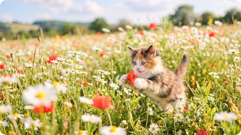 Soft & Cute Flower Inspired Cat Names