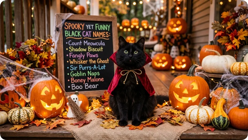 Spooky Yet Funny Black Cat Names