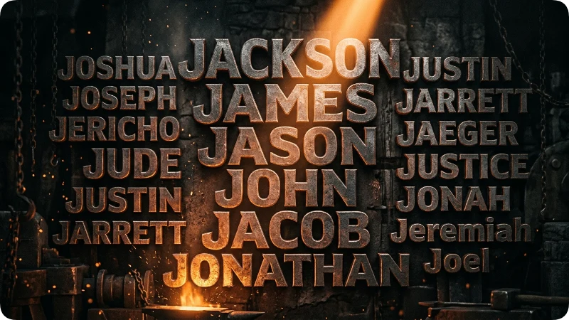 Strong & Bold J Boy Names