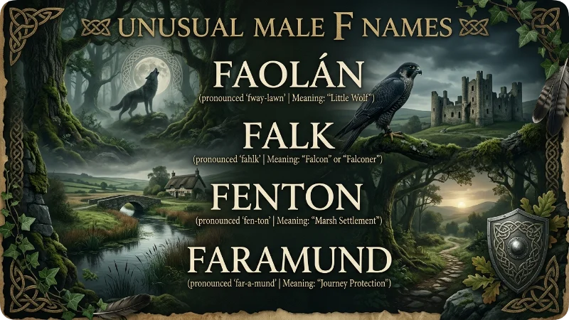 Unique Male Names That Start With F