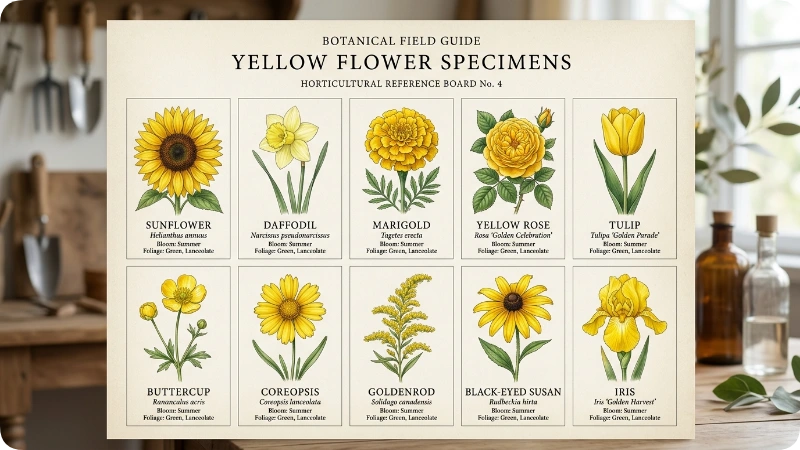 Yellow Flowers at a Glance