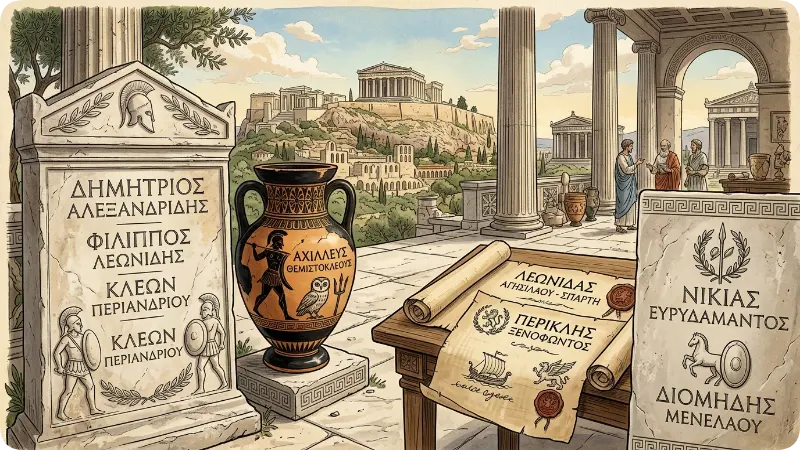Ancient Greek Surname Style Names
