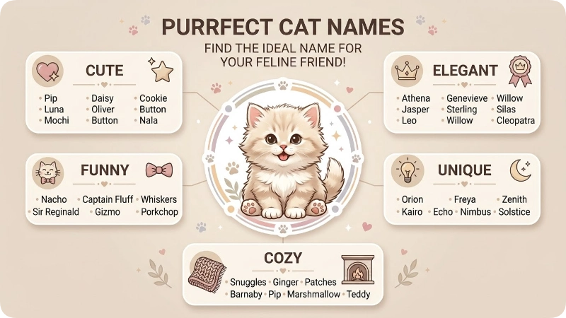 Best Fluffy Cat Names at a Glance
